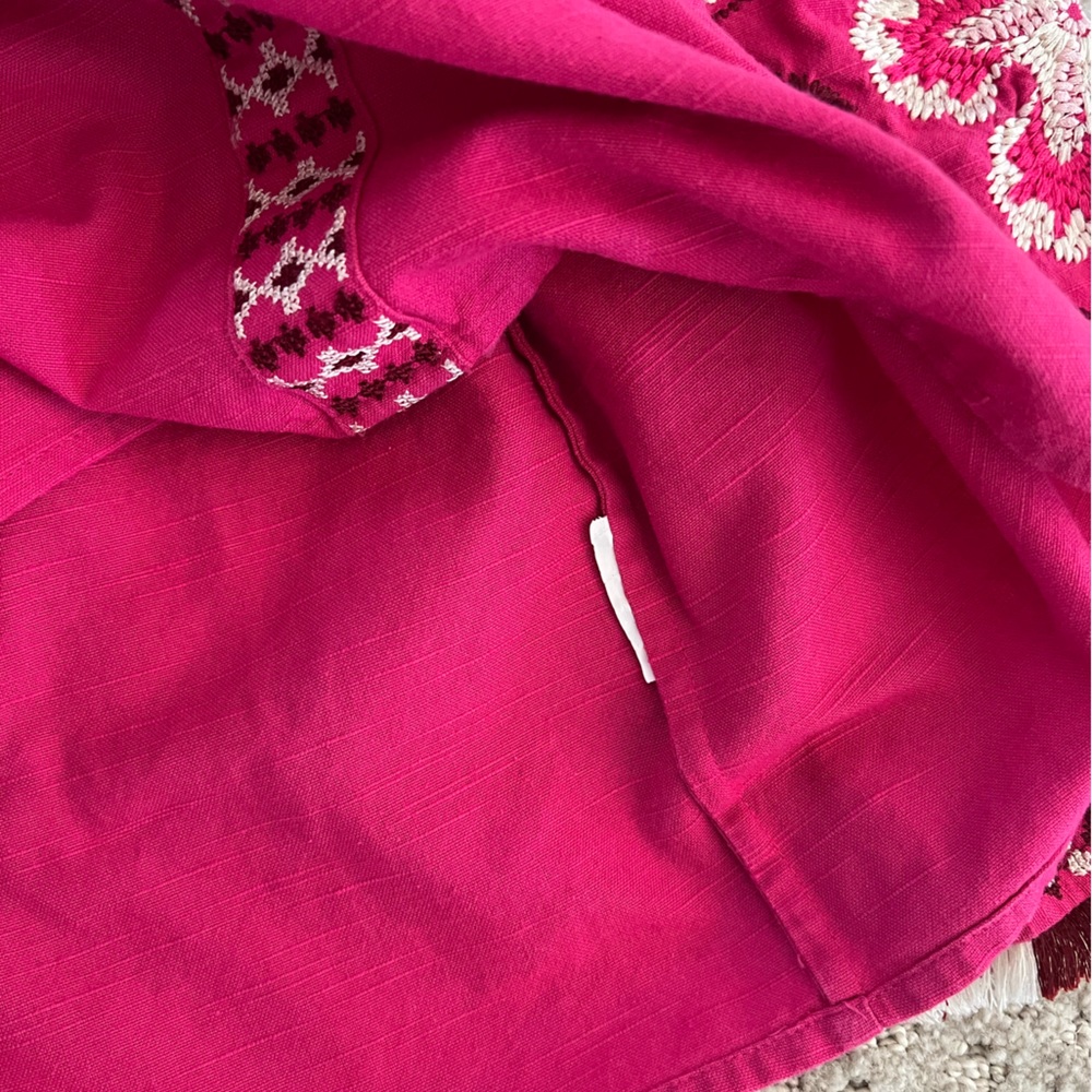 Tory Burch Fuchsia Embroidered Blouse - Picture 7 of 12